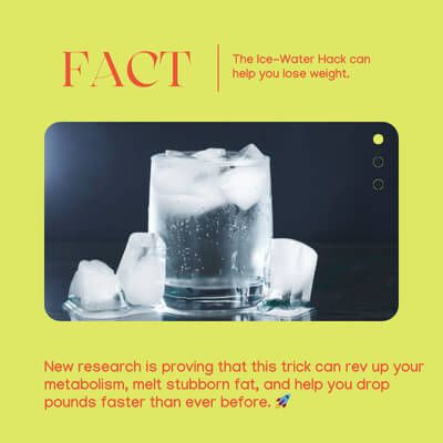 The Ice Water Hack Can Help You Lose Weight